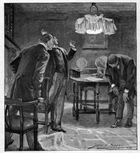 Bowed to us until his bullet head presented an unbroken disc of short red hair. Illustration by John H. Bacon