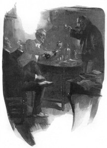 I now discovered that he also kept a particularly mellow Scotch whisky, an excellent cigar, and a fund of anecdote of which a mordant wit was the worthy bursar Illustration by Cyrus Cuneo