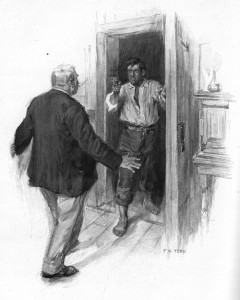 He had let me in before he knew who was finished. Illustration by F. C. Yohn